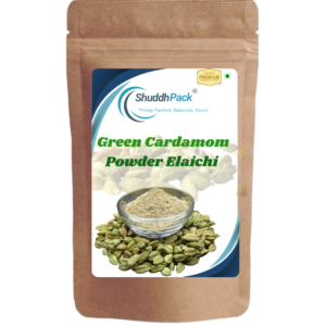 shuddhpack Cardamom Seed Powder, 50g, Green Cardamom Powder Elaichi