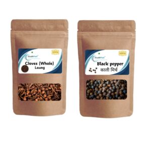 Black Pepper/Kali Mirch (100g), Clove/Laung (100g) Combo, 200g
