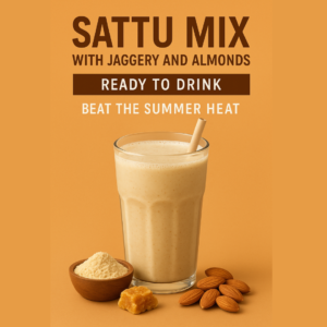 ShuddhPack Sattu Mix with Jaggery and Almonds