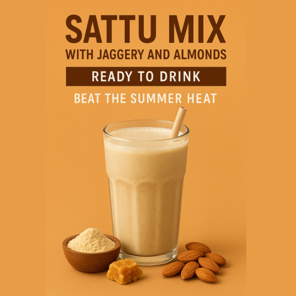 ShuddhPack Sattu Mix with Jaggery and Almonds