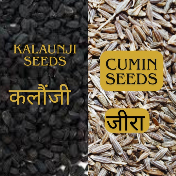 ShuddhPack Premium Cumin Seeds & Kalonji Seeds Combo