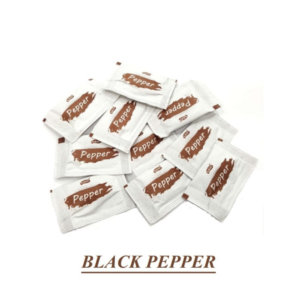 Black Pepper Powder Sachets, 0.25g x 200 Pieces, Single-Serving Seasoning Packets