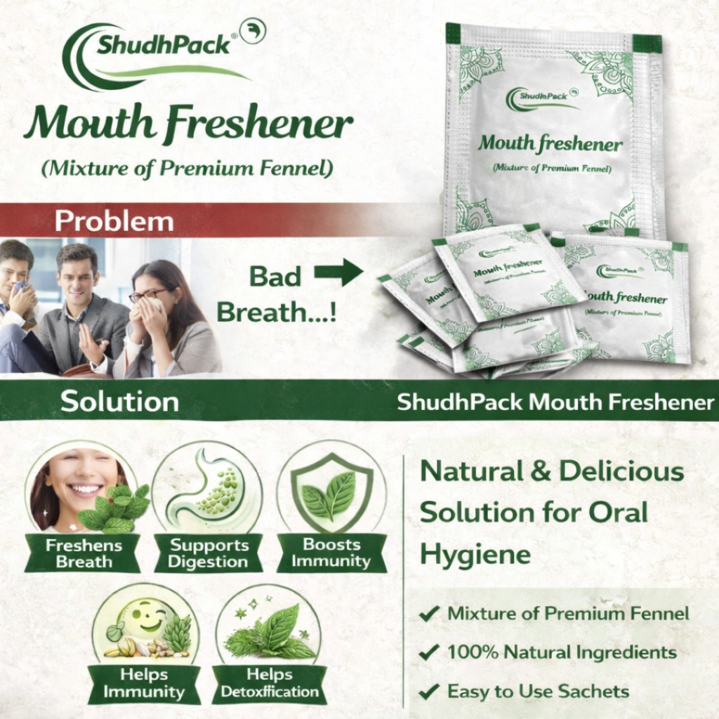 shuddhpack mouth freshner sachets