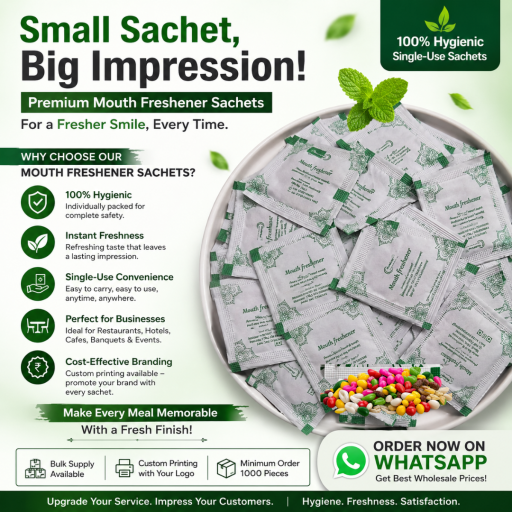 Shuddhpack mouth freshener sachets