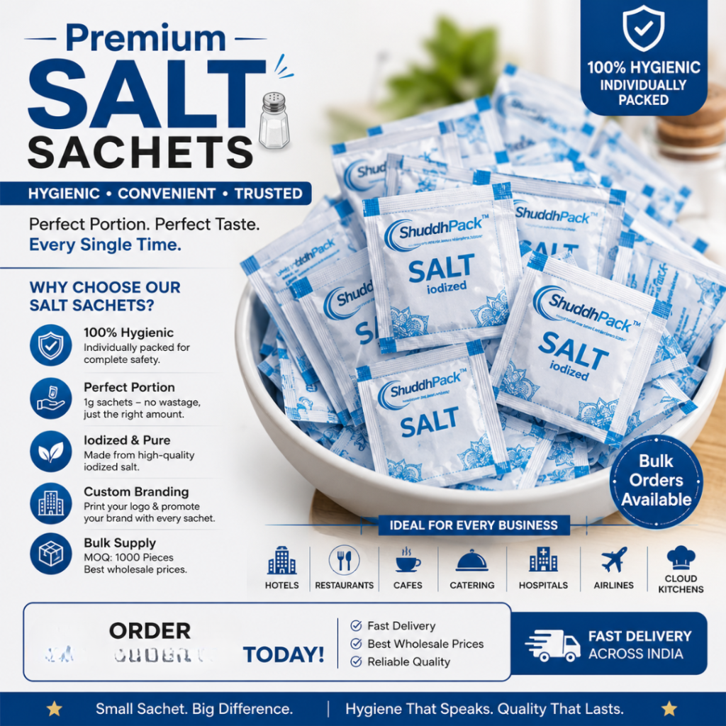 shuddhpack salt sachets, 1g
