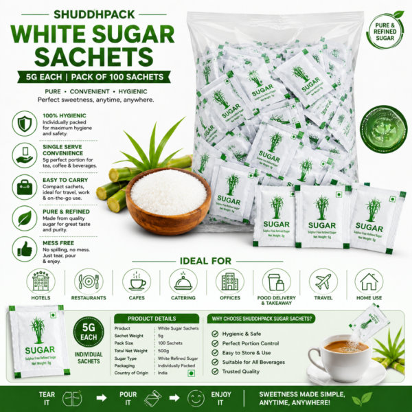 shuddhpack sugar sachets