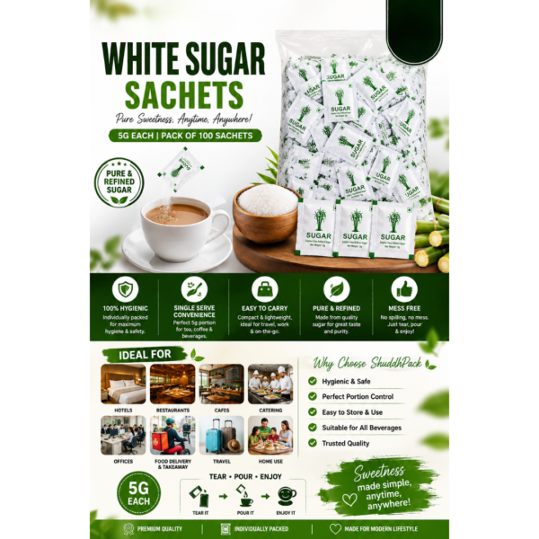 shuddhpack sugar sachets